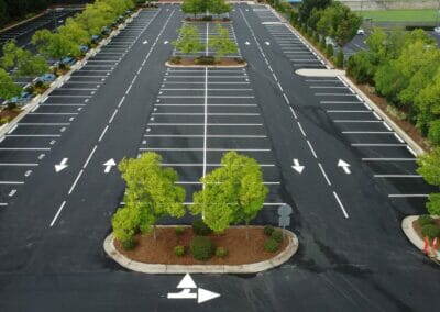 repaved private school parking lot raleigh
