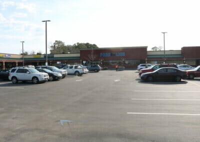 food lion parking lot completed paving project