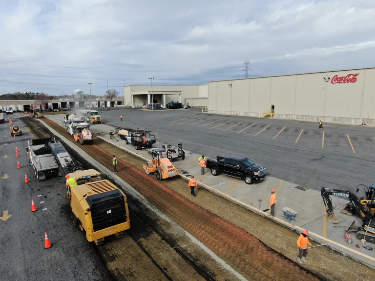 during/after coca cola industrial project in charlotte, nc
