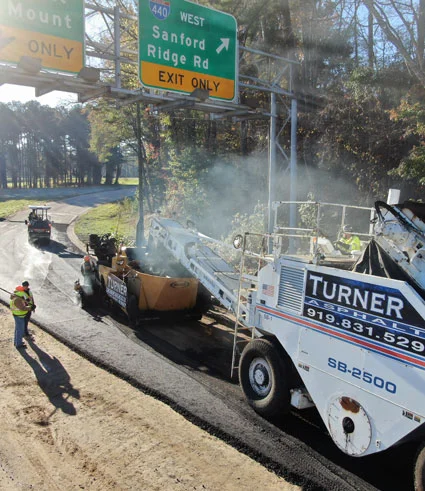 city highway being paved