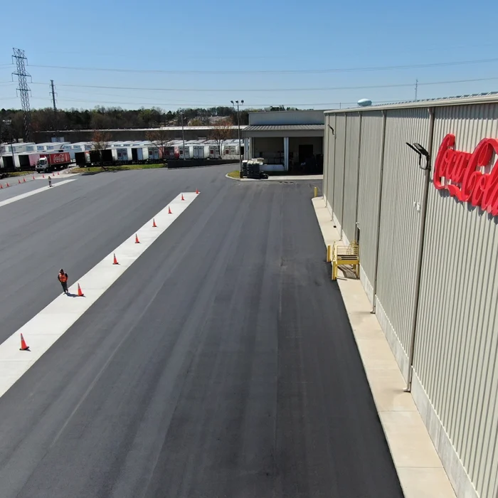 during/after coca cola industrial project in charlotte, nc