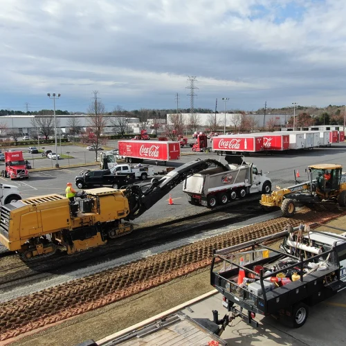 during/after coca cola industrial project in charlotte, nc