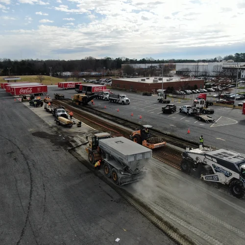 during/after coca cola industrial project in charlotte, nc