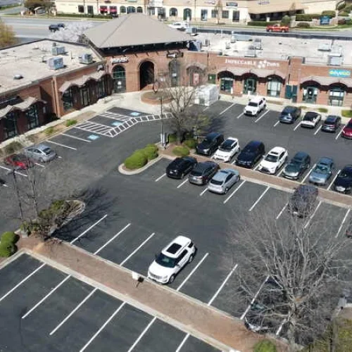 shopping center parking lot