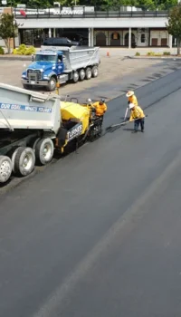 road being paved on behalf of a property management group